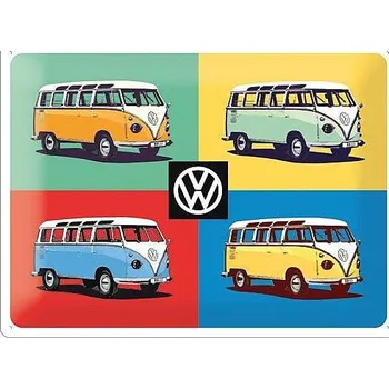 Plechová cedule Retro cedule - Volkswagen Bullis - Pop Art Special 30x40cm
