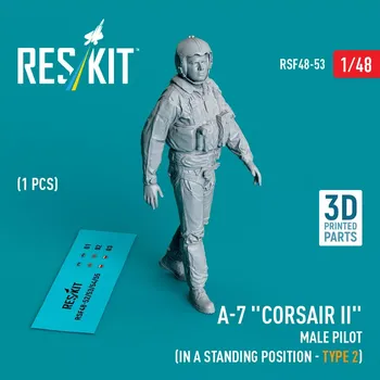 Plastikový model Reskit 1/48 A-7 'Corsair II' male pilot stand.position 2