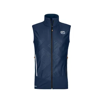 Pánská vesta Ortovox Col Becchei Vest M deep ocean L; Modrá vesta + DÁREK DLE VÝBĚRU!