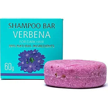 Šampon Saules Přírodní tuhý šampon verbena na tmavé vlasy 60g