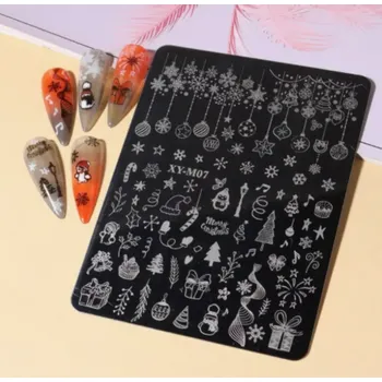 Velká razítkovací destička Vánoce XY-M07