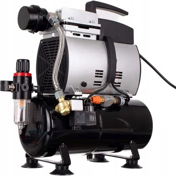 Kompresor Výkonný Airbrush kompresor AS-600 s tlakovým válcem 4L 350W Max 4 BAR 44 l/min