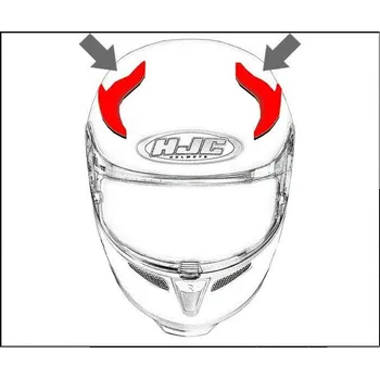 Auto-moto HJC ventilace i40 Horní metal black