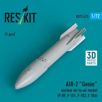 Plastikový model Reskit 1/72 AIR-2 'Genie' nuclear air-to-air rocket (1x)