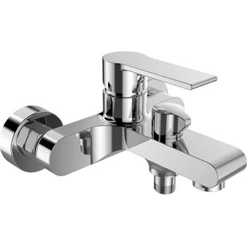 Vodovodní baterie Mereo Vanová nástěnná baterie, Dita 150 mm, bez příslušenství, chrom CBE90104D