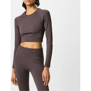 USA Pro Sleeve Seamless Crop Top Espresso 12 (40)