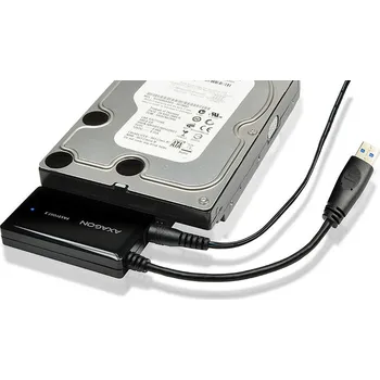 Ukládání dat AXAGON ADSA-FP3, USB 5Gbps - SATA 6G, 3.5" HDD FASTport3 adaptér, vč. AC napáječe