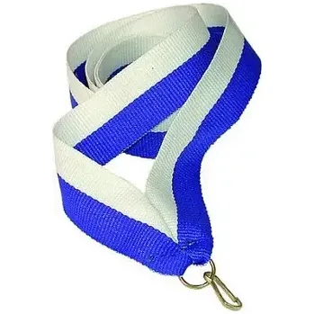 Stuha na medaile bílo/modrá C11