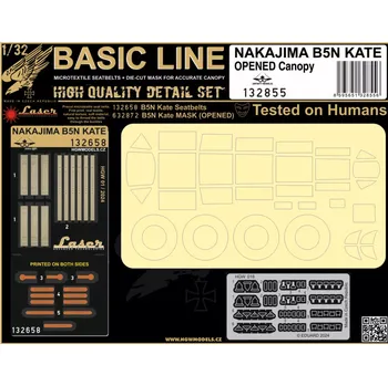 Plastikový model HGW 1/32 Nakajima B5N Kate Opened Canopy (BASIC LINE)