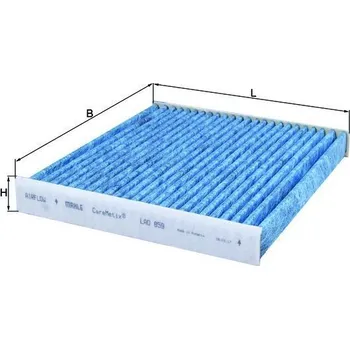 Ventilátor topení a klimatizace Filtr, vzduch v interiéru MAHLE LAO 859