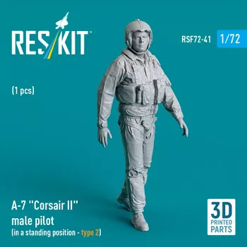 Plastikový model Reskit 1/72 A-7 'Corsair II' male pilot stand.position 2