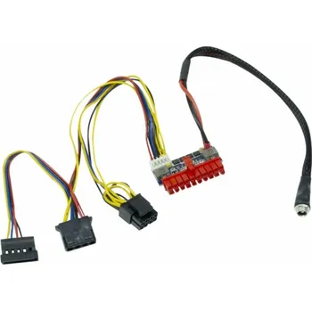 Počítačový zdroj Inter-Tech MINI-ITX PSU 120W REV. 2, adaptéry