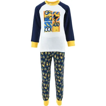 Chlapecké pyžamo Bílo-modré chlapecké pyžamo Minions Velikost: 98