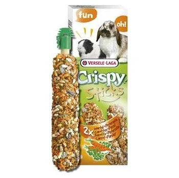 Krmivo pro hlodavce Versele Laga VL Crispy Sticks Rabbits-Guinea Pig Carrot&Parsl.2x55g