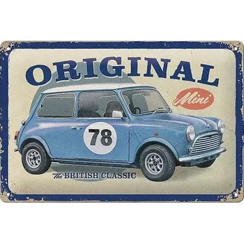 Plechová cedule Retro cedule Mini - The British Classic - 20x30cm