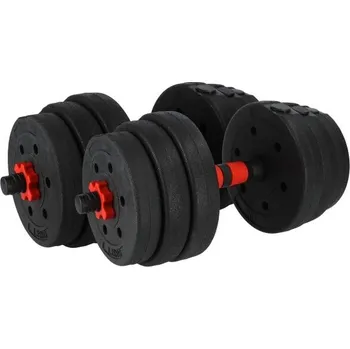 Nakládací sada činek Fitforce ADBP 20 KG 20kg Černá