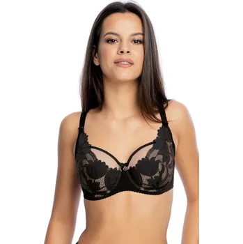 Podprsenka Černá krajková podprsenka Gaia Nike BS 1135 Nike Velikost: 65G