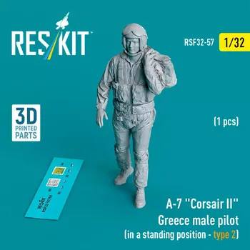 Plastikový model Reskit 1/32 A-7 'Corsair II' Greece male pilot standing 2