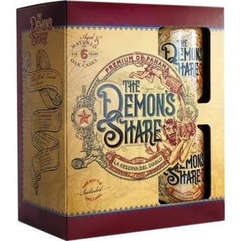 Likér The Demon’s Share + 2 plechové hrnky 40 % 0,7 l