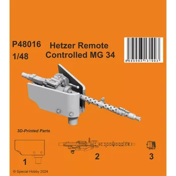 Plastikový model CMK 1/48 Hetzer Remote Controlled MG 34 (3D Print)