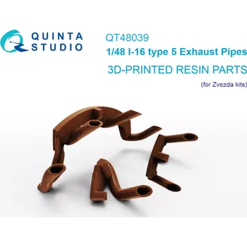 Plastikový model Quinta studio 1/48 I-16 type 5, Exhaust pipes (ZVE)