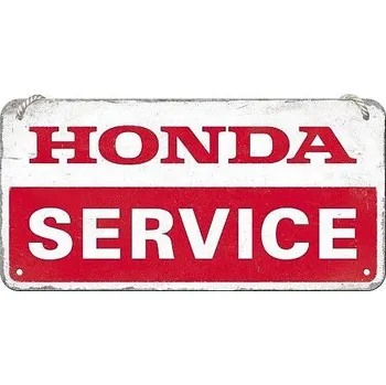 Plechová cedule Retro cedule Honda Service 20x10cm