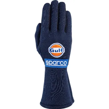 Rukavice Závodní rukavice Sparco Land Gulf, homologace FIA a SFI modrá 12