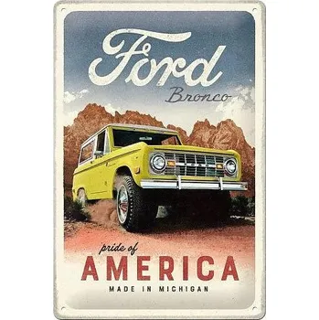 Plechová cedule Retro cedule Ford Bronco 20x30cm