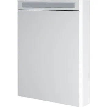 Zrcadlo Mereo Siena, koupelnová galerka 64 cm, zrcadlová skříňka, bílá lesk