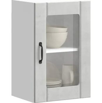 Kuchyňská skříňka Kuchyňská nástěnná skříňka se skleněnými dvířky "Lucca" Šedá 853771