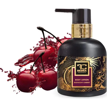 Tělové mléko MIDNIGHT CHERRY | zvláčňující tělové mléko s mandlovým olejem | 320 ml Dedra