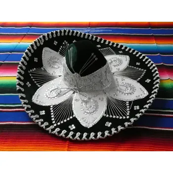 Klobouk Sombrero (extra tmavě zelenostříbrné)