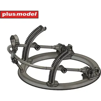 Plastikový model Plusmodel 1/35 Turret for machine gun Lewis for RR (3D Pr.)