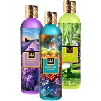 Sprchový gel SADA 2+1 | UKLIDŇUJÍCÍ VOŇAVÁ KOUPEL | přírodní šetrný sprchový gel s glycerinem a Aloe vera | RELAXATION + NAMASTÉ + ZAZEN Dedra