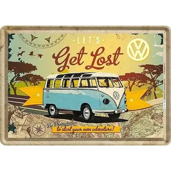 Retro pohlednice - Volkswagen - Let's Get Lost 10x14,5cm