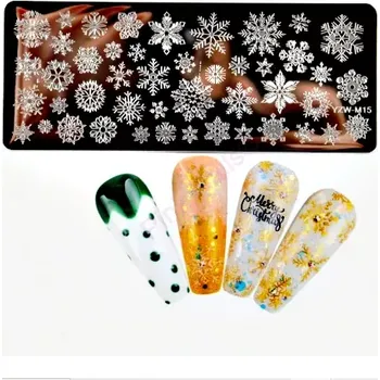 Razítkovací destička Vločky M15