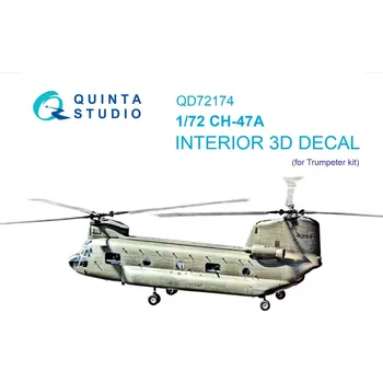 Plastikový model Quinta studio 1/72 CH-47A 3D-Printed&col.Interior (TRUMP)