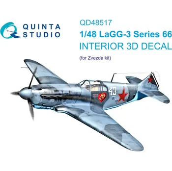 Plastikový model Quinta studio 1/48 LaGG-3 Series 66 3D-Print.&col.Interior (ZVE)