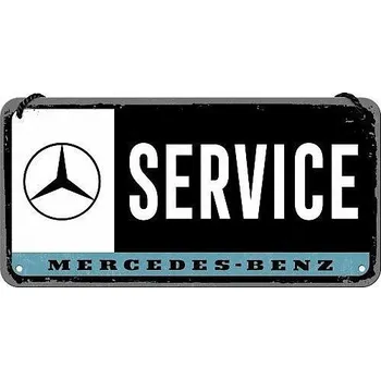 Plechová cedule Retro cedule Mercedes-Benz Service 20x10cm