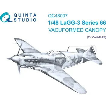 Plastikový model Quinta studio 1/48 Vacu Canopy for LaGG-3 Series 66 (ZVE)