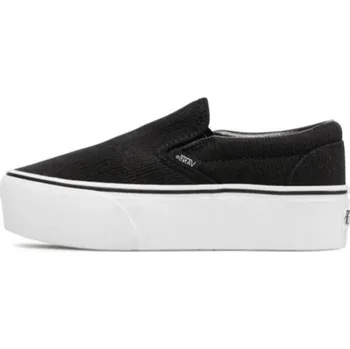 Pánská móda Vans Classic Slip On Rib Knit White Black (W) 36.5