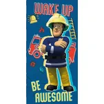 Bavlněná froté osuška Požárník Sam 70x140 cm vícebarevná