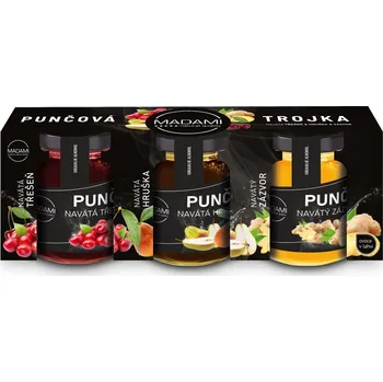 Sirup Madami Punčová trojka třešeň/hruška/zázvor 3x 60 g