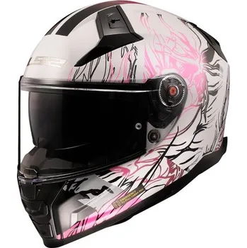 Helma na motorku LS2 Helmets LS2 FF811 VECTOR II DARFLO GL.WHITE PINK-06 - XS