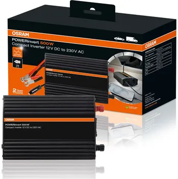 OSRAM POWERinvert měnič napětí 12 V - 230 V, 500W