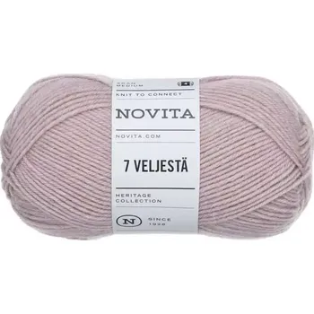 Příze Novita 7 Brothers 53 Pudrová (Ponožková příze 7 Veljestä Preiselbeerbrei )