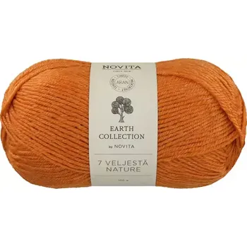 Příze Novita 7 Brothers Nature 273 Dýňová (Ponožková příze 7 Veljestä Täubling )