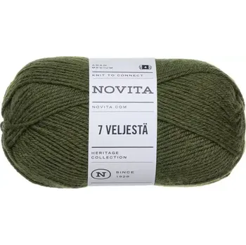 Příze Novita 7 Brothers 391 Temně zelená (Ponožková příze 7 Veljestä Fichtenwald )