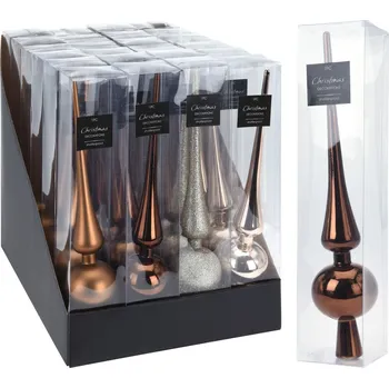 Vánoční ozdoba Špice na vánoční stromeček 27,5 cm mix barev