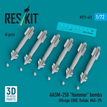 Plastikový model Reskit 1/72 AASM-250 'Hammer' (6 pcs.)